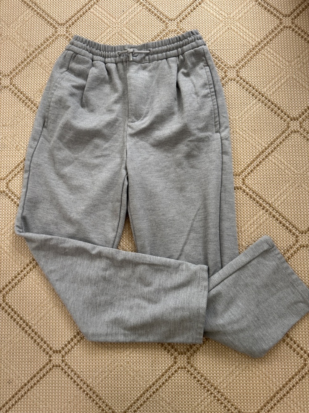 Zara Kids Gray Knit Drawstring Pants, casual size11/12